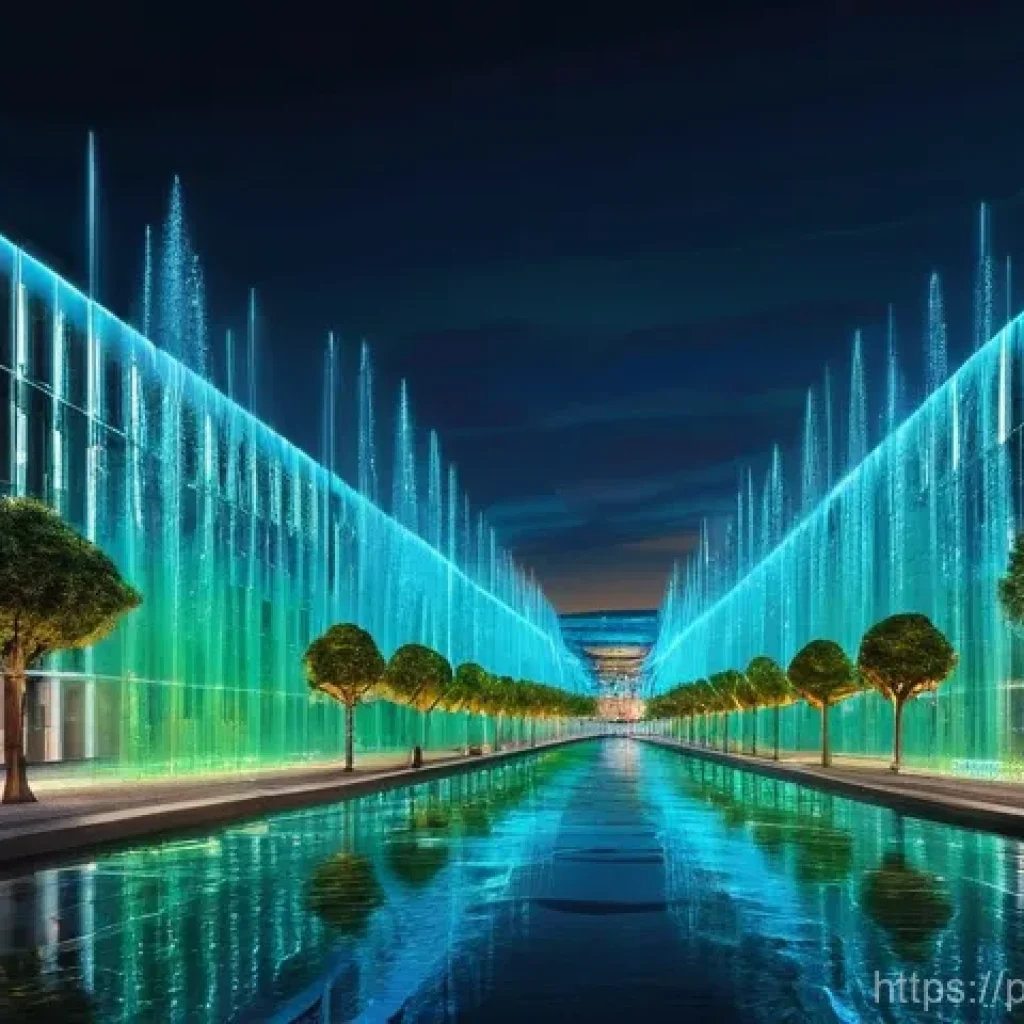 물 부족 문제 해결 방법 - **Prompt:** A bustling, futuristic Portuguese city scene, possibly Lisbon or Porto, where ancient ar...